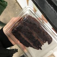 Vegan chocolate cake I got for takeaway! at Tea Total in Lyndhurst