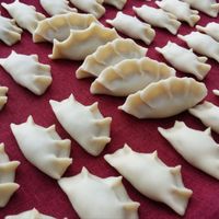 Pierogi at Zarcie Mamuski in Warsaw