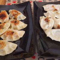 Vegan pierogis at Zarcie Mamuski in Warsaw