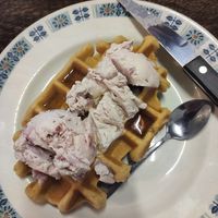 Took a photo after Id dived into it 😂 it looked better before at Ice Shack in Manchester