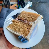 Vanilla blackberry cake at Ice Shack in Manchester