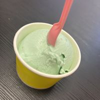 Green apple ice cream   at Ice Shack in Manchester