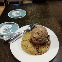 Large cookie and chocolate Oreo ice cream at Ice Shack in Manchester