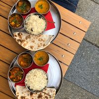 Veganes Thali at Little India in Dresden