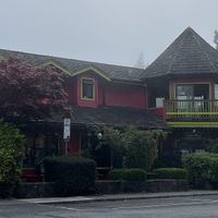 Foggy morning in Tofino  at Common Loaf Bake Shop in Tofino
