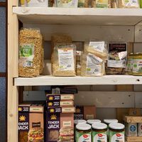 Soybean and texturized pea, nutritional yeast, jack fruit... at Eco-Viure in Mallorca