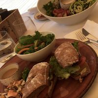 Panino con hummus e affettato vegetale  at La Vimea - Vegan Hotel & Vegan Restaurant in Naturno