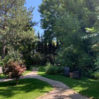 The gardens are so peaceful !  at La Vimea - Vegan Hotel & Vegan Restaurant in Naturno