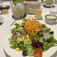 Salad for dinner  at La Vimea - Vegan Hotel & Vegan Restaurant in Naturno