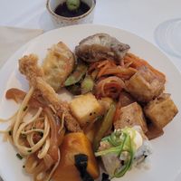 Mixed buffet plate   at La Vimea - Vegan Hotel & Vegan Restaurant in Naturno