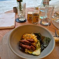 Grilled seitan ramen at La Vimea - Vegan Hotel & Vegan Restaurant in Naturno