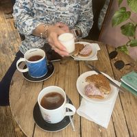 Rooibos tea with oat milk & donuts    at Glazed - Maybe closed in Brighton