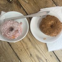 Raspberry & coconut donut and a Lotus Biscoff donut   at Glazed - Maybe closed in Brighton