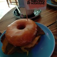 Vegan Doughnut Burger !! at Glazed - Maybe closed in Brighton