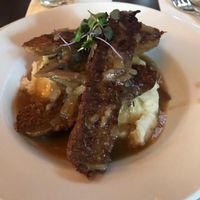 Vegetarian bangers and mash at Alibi in Washington
