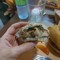 Black-eyed bean burger at B-Vegan in Salvador