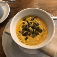Leek & Sweet Potatoes Soup #Veganuary at Gioia Plant-Based Cuisine in Marbella