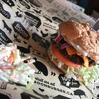 Southwest Crunch Burger at Boon Burger Cafe in Burlington