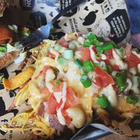 Mac n Cheeze Fries  at Boon Burger Cafe in Burlington