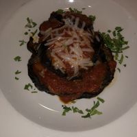 Eggplant Parmigiana (w/o vegan chicken)  at Coppi's Organic Restaurant in Washington