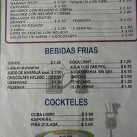 desserts and drinks at Cafe Good in Banos