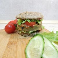 Burger at Kukhnya Zdravogo Smisla in Veliky Novgorod