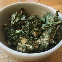Kale chips at The Green Spot in Barcelona