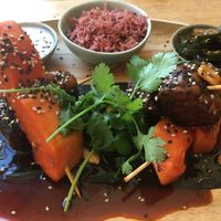 Tempeh at The Green Spot in Barcelona