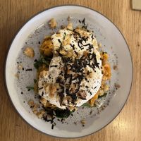 Beautiful butternut squash and macadamia cream pasta   at The Green Spot in Barcelona