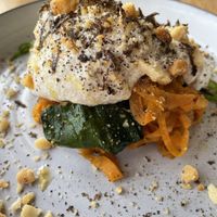 Tagliatelle de boniato con salsa de macademia #Veganuary at The Green Spot in Barcelona