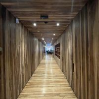 Toilets tunnel  at The Green Spot in Barcelona