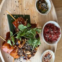 Tempeh and pumpkin  at The Green Spot in Barcelona