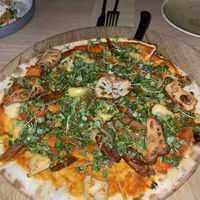 Pizza vegana #Veganuary at The Green Spot in Barcelona