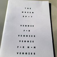 Top side of the menu. at The Green Spot in Barcelona