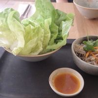 Sun choy bao tofu setas at The Green Spot in Barcelona