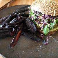 Burger at The Green Spot in Barcelona