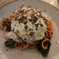 Sweet potato tagliatelle at The Green Spot in Barcelona