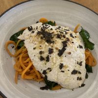 Sweet potato pasta  at The Green Spot in Barcelona