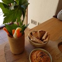 hummus at The Green Spot in Barcelona