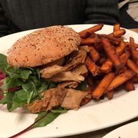 Soya burguer at Sävel in Helsinki