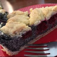 cherry & poppy seed cake at VLORA Cafe & Laden im Hof in Lutherstadt Wittenberg