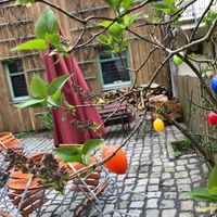 garden at VLORA Cafe & Laden im Hof in Lutherstadt Wittenberg