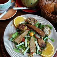 Leckerster Salat den ich je hatte! at VLORA Cafe & Laden im Hof in Lutherstadt Wittenberg