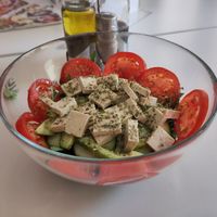 Tofu salad at Rawdia in Brasov