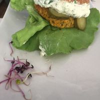 Veggie burger  at Rawdia in Brasov