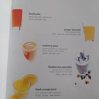 Menu driks at Rawdia in Brasov