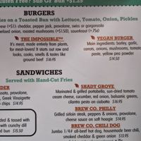 They have The Impossible burger now! at Skagway Brewing Co. in Skagway