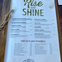 Breakfast menu  at Evergreen Organics in Doha