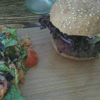Badass Burger at Evergreen Organics in Doha