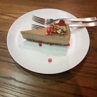 Vegan Gangsta Cheesecake at Evergreen Organics in Doha